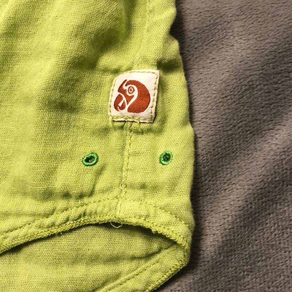 Margaritaville Green Cotton Button Front Shirt Men's Large Lightweight Summer - Picture 5 of 10